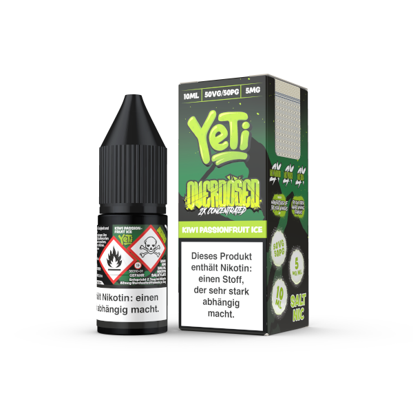 Kiwi Passsionfruit Ice - Yeti Overdosed Nikotinsalz 10ml