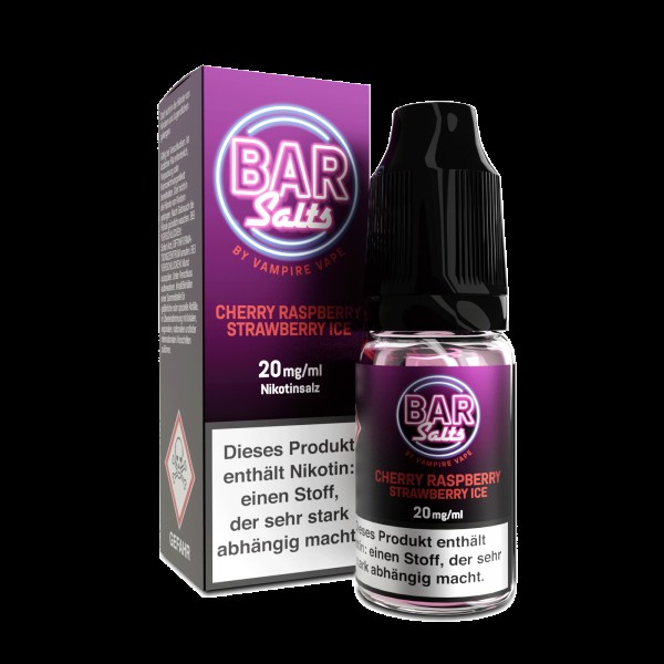 Cherry Raspberry Strawberry Ice -  BarSalts Vampire Vape Nikotinsalz Liquid