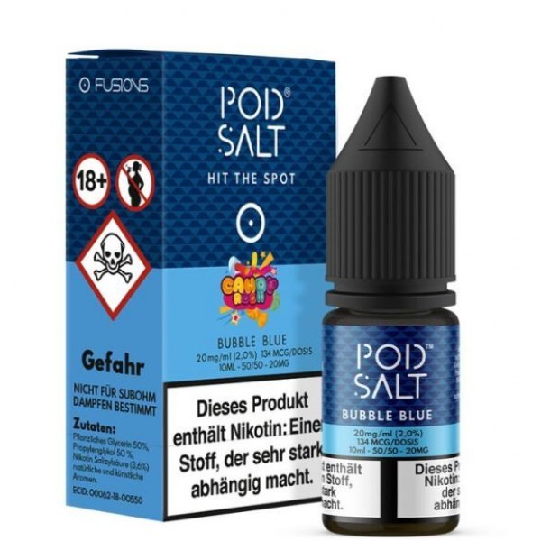 Bubble Blue - Pod Salt Fusion 10ml Liquid