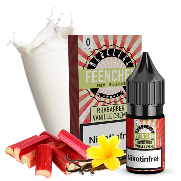 Rhabarber Vanillecreme - Nebelfee - Nikotinsalz Liquid 10ml