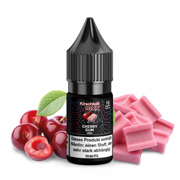 Kirschlolli MAXX Cherry Gum - Nikotinsalz Liquid 10ml