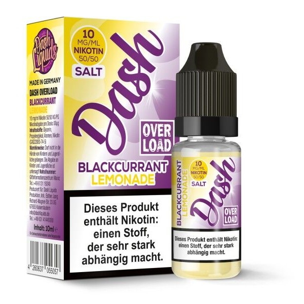 Dash Overload Nikotinsalz - Blackcurrant Lemonade