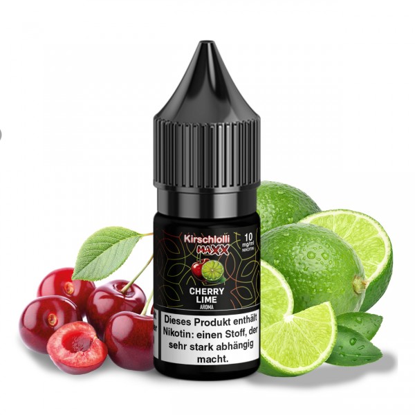 Kirschlolli MAXX Cherry Lime - Nikotinsalz Liquid 10ml