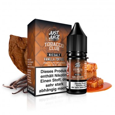 Tobacco Vanilla Toffee - Just Juice - Nikotinsalz Liquid 10ml