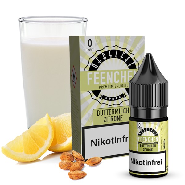 Buttermilch Zitrone - Nebelfee - Nikotinsalz Liquid 10ml