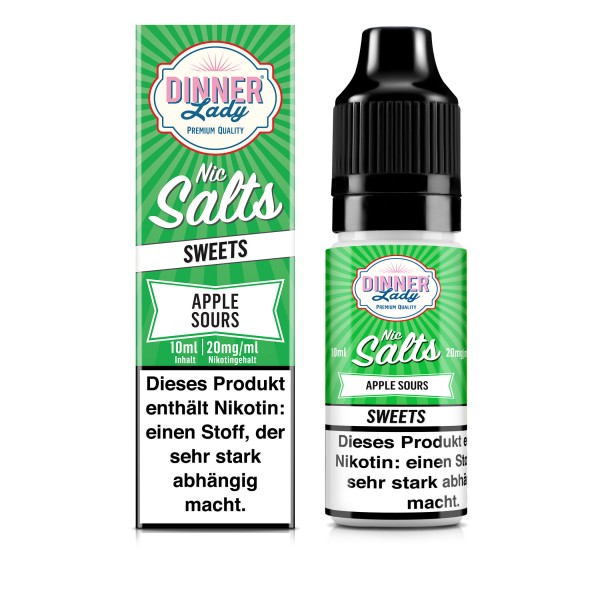 Apple Sours - Dinner Lady Salt Nic Liquid 10ml