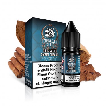 Tobacco Sweet Cubano - Just Juice - Nikotinsalz Liquid 10ml