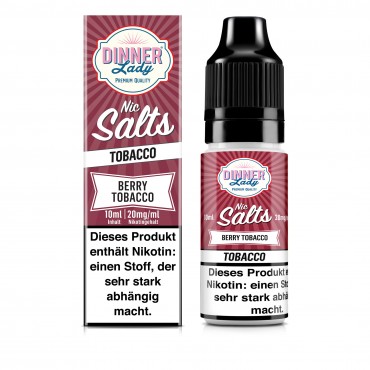 Berry Tobacco - Dinner Lady Salt Nic Liquid 10ml