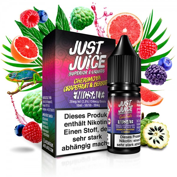 Cherimoya Grapefruit & Berries - Just Juice - Nikotinsalz Liquid 10ml
