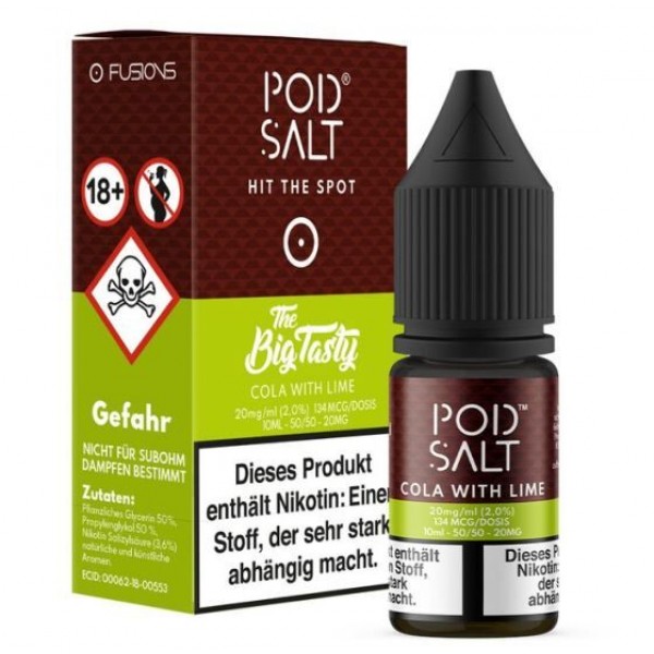 Cola with Lime - Pod Salt Fusion 20mg 10ml Liquid