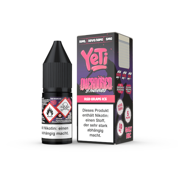 Red Grape Ice - Yeti Overdosed Nikotinsalz 10ml