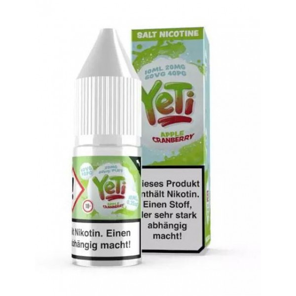 Apple Cranberry - Yeti Nikotinsalz 20mg 10ml Liquid