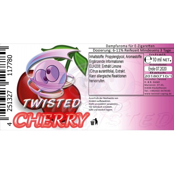 Cherry - Twisted Flavors Aroma 10ml
